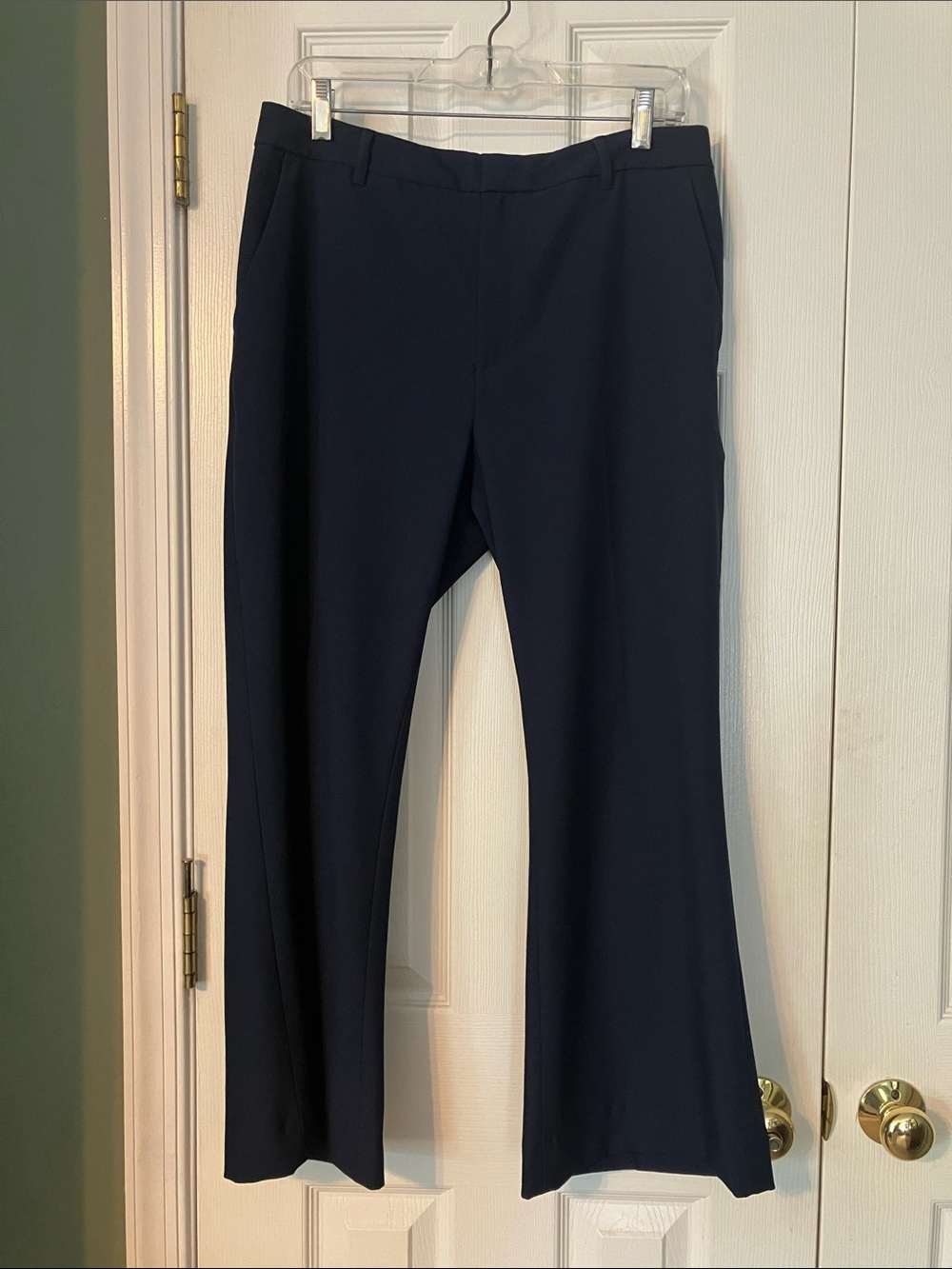 Banana Republic Factory Navy Wide-Leg Dress Pants